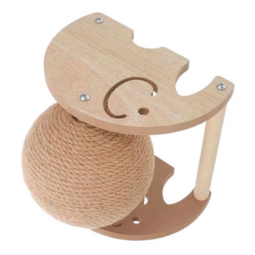 KOMBIUDA Sisal Kratzkugel mit Stabilem Holzständer Interaktives Katzenspielzeug zur Krallenpflege für Kätzchen Kaninchen und Kleine Haustiere Platzsparendes Design Langlebiges Naturmaterial KOMBIUDA Sisal Kratzkugel mit Stabilem Holzständer Interaktives Katzenspielzeug zur Krallenpflege für Kätzchen Kaninchen und Kleine Haustiere Platzsparendes Design Langlebiges Naturmaterial von KOMBIUDA