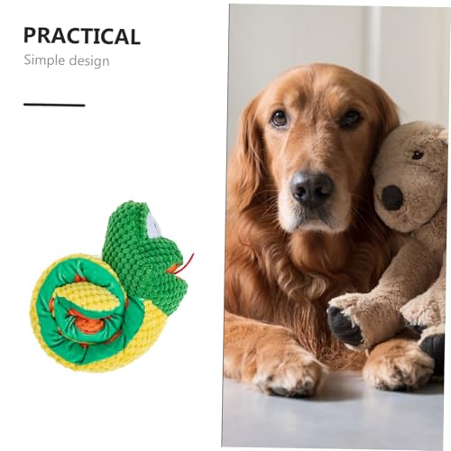 KOMBIUDA Snuffelschlange Hundespielzeug für Welpen Indoor Langsam Fütterndes Trainingsspielzeug aus Hautfreundlichem Material Robust und Stressabbauend für Kleine Hunde und Interaktives von KOMBIUDA