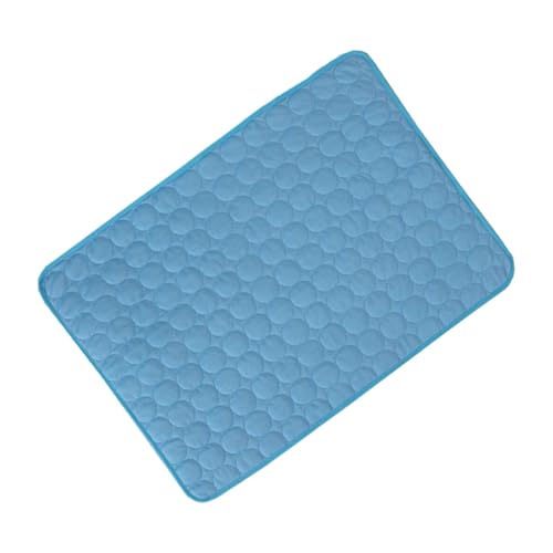 KOMBIUDA Sommerliche Kühlmatte für Hunde und Katzen Atmungsaktiv Faltbar Komfortables Haustierbett Geeignet für Sofa Transportbox Auto Blaue Pet Pad von KOMBIUDA