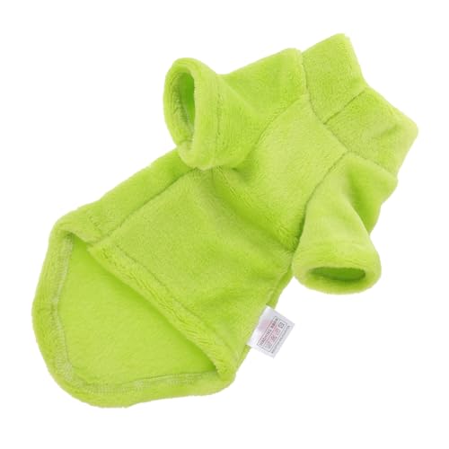 KOMBIUDA Sphynx Katzenpullover Wintermantel mit Rollkragen Weicher Wärmeisolierender Katzenpullover für Haarlose Katzen Atmungsaktiver Katzenmantel in Helle Grüne Katzenbekleidung für Kalte von KOMBIUDA