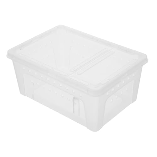 KOMBIUDA Spinnen Aufzuchtbox Transparent Kunststoff Terrarium mit Ausbruchssicherem Design für Jungtiere Wie Geckos Skorpione und Andere Reptilien Vielseitiger Transport Lebensraum von KOMBIUDA