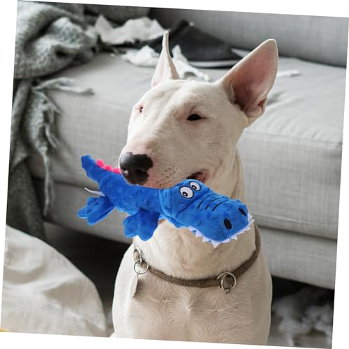 KOMBIUDA Squeaky Hundespielzeug Kauspielzeug Plüsch Krokodil in Blau für Welpen Interaktives Trainingsspielzeug Beschäftigung und Beißspaß für Mittlere bis Große Hunde KOMBIUDA Squeaky Hundespielzeug Kauspielzeug Plüsch Krokodil in Blau für Welpen Interaktives Trainingsspielzeug Beschäftigung und Beißspaß für Mittlere bis Große Hunde von KOMBIUDA