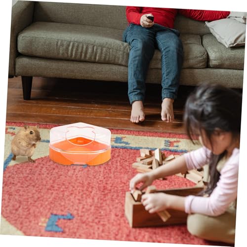 KOMBIUDA Stabiles Hamster Badezimmer aus Transparentem Pflegeleichtes Sandbad für Hamster Rennmäuse und Mäuse Langlebig und Geruchlos Praktisches Kleintier badehaus von KOMBIUDA