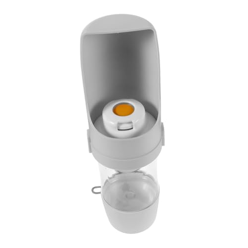 KOMBIUDA Tragbare Haustier Trinkflasche mit Futtermittelbehälter Auslaufsicher Design für Hunde und Katzen für Outdoor Walking Wandern und Reisen Platzsparend Einfach zu Reinigen von KOMBIUDA