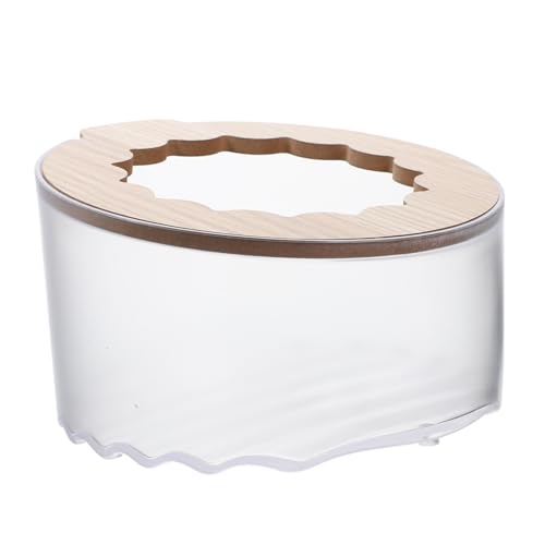 KOMBIUDA Transparentes Hamster Sandbad mit Badewannen Design Langlebig und Leicht zu Reinigen für Hamster Meerschweinchen und Kleine Nager Warmes Badeerlebnis für Kleintiere von KOMBIUDA