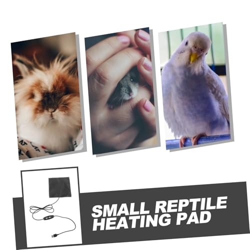 KOMBIUDA USB Heizmatte für Haustiere mit Temperaturregelung Verstellbare Wärme Angenehmes Kohlefaser Material Nahtlose Kanten für Hamster Kaninchen Vögel und Kleine Haustiere im Winter von KOMBIUDA
