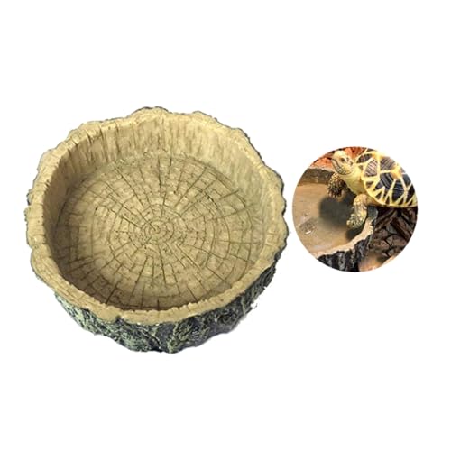 KOMBIUDA Umweltfreundlicher Resin Futternapf für Reptilien Ungiftige Wasserschale für Schildkröten Echsen Schlangen und Kleine Terrarientiere Langlebig Leicht zu Reinigen Strukturierte KOMBIUDA Umweltfreundlicher Resin Futternapf für Reptilien Ungiftige Wasserschale für Schildkröten Echsen Schlangen und Kleine Terrarientiere Langlebig Leicht zu Reinigen Strukturierte von KOMBIUDA
