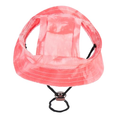 KOMBIUDA Verstellbare Haustier Sonnenhut Baumwolle S Niedlicher Uv Schutz Eimerhut für Kleine Hunde und Katzen Atmungsaktiver Sommerhut mit Ohröffnung Bequem und Sicher für Outdoor von KOMBIUDA