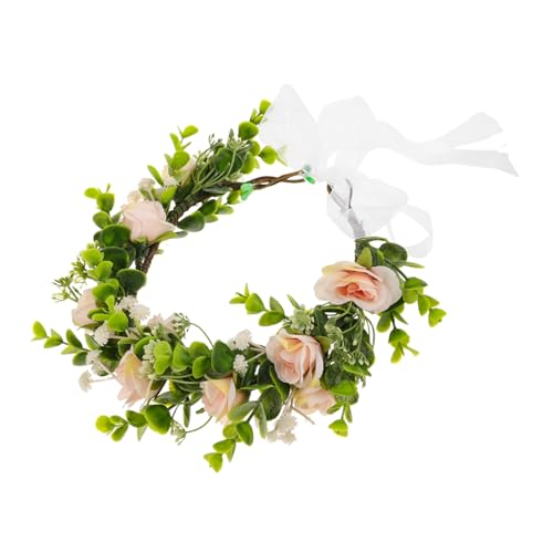 KOMBIUDA Verstellbarer Hundehalsband mit Blumenkranz für Kleine Hunde Wiederverwendbar Material Geeignet für Hochzeiten Partys und Fotoshootings Stilvolles Haustierzubehör für Welpen und von KOMBIUDA