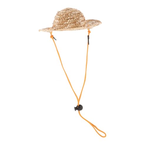 KOMBIUDA Verstellbarer Pet Strohhut Sonnenschutz für Kleine Hunde und Katzen Elastisches Kinnband Leichter Garten und Strandhut Atmungsaktiv und Stilvoll KOMBIUDA Verstellbarer Pet Strohhut Sonnenschutz für Kleine Hunde und Katzen Elastisches Kinnband Leichter Garten und Strandhut Atmungsaktiv und Stilvoll von KOMBIUDA