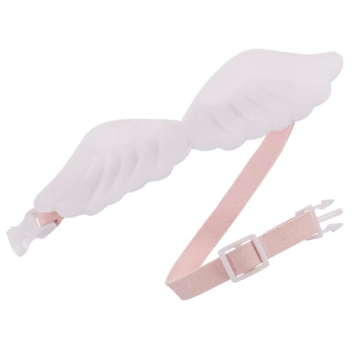 KOMBIUDA Verstellbares Haustierhalsband mit Flügel dekor Niedliches Katzen Welpenhalsband Langlebiges Einstellbares Party zubehör für Kleine Tiere Wie Katzen Kaninchen Hunde von KOMBIUDA