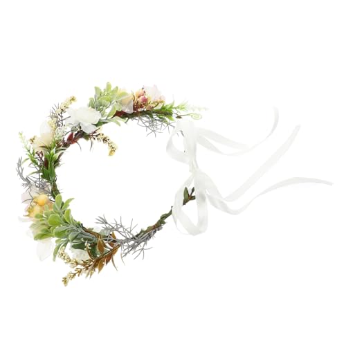 KOMBIUDA Verstellbares Hundehalsband mit Blumenkranz Leichter Floraler Hochzeitshalsband für Hunde Sichere und Langlebige Haustierdekoration für Hochzeitsfeiern und Fotoshootings von KOMBIUDA