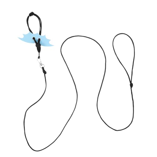 KOMBIUDA Verstellbares Reptilien Geschirr mit Leine Strapazierfähiges Flexibles Design für Kleine Echsen Komfortabel Sicher für Outdoor Passend für Verschiedene Blau von KOMBIUDA