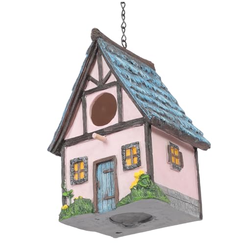 KOMBIUDA Vogelhaus aus Resin für Garten Hängendes Vogelhäuschen für Kleine Vögel Gemütlicher Unterschlupf im Freien Schützt vor Raubtieren und Einfach zu Reinigen für Balkon und Terrasse KOMBIUDA Vogelhaus aus Resin für Garten Hängendes Vogelhäuschen für Kleine Vögel Gemütlicher Unterschlupf im Freien Schützt vor Raubtieren und Einfach zu Reinigen für Balkon und Terrasse von KOMBIUDA