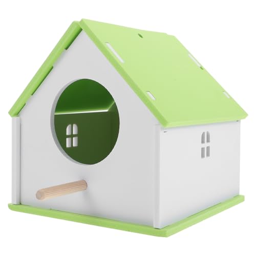 KOMBIUDA Vogelhaus für Papageien Mittelgroß Grün Wetterfest Stabiles Außenvogelnest für Garten Balkon Dekoratives Vogelfutterhaus mit Natürlichem Design und Wetterbeständigem Material KOMBIUDA Vogelhaus für Papageien Mittelgroß Grün Wetterfest Stabiles Außenvogelnest für Garten Balkon Dekoratives Vogelfutterhaus mit Natürlichem Design und Wetterbeständigem Material von KOMBIUDA