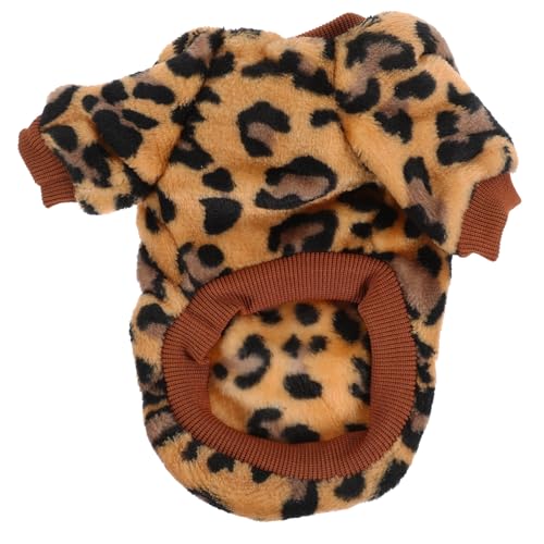 KOMBIUDA Warmer Hundepullover aus Weichem Flanell Robustes Material Bequem und Hautfreundlich für Kleine Hunde und Welpen im Herbst und Winter Modischer Haustier-Strickmantel mit von KOMBIUDA