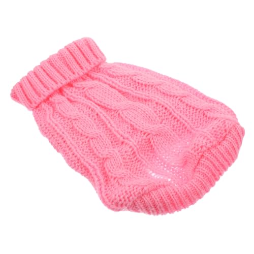 KOMBIUDA Warmer Hundepullover für Kleine Hunde Gestrickt Atmungsaktiv Elastisch Rollkragenpullover Weicher Winterpullover für Welpen Wie Chihuahua Französische Bulldogge Maschinenwaschbar von KOMBIUDA