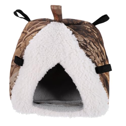 KOMBIUDA Warmer Stabiler Kleintier Hangkorb mit Dickem Fleece Halbgeschlossenes Versteck für Meerschweinchen Hamster Igel Geeignet zum Aufhängen im Käfig Großes Design KOMBIUDA Warmer Stabiler Kleintier Hangkorb mit Dickem Fleece Halbgeschlossenes Versteck für Meerschweinchen Hamster Igel Geeignet zum Aufhängen im Käfig Großes Design von KOMBIUDA