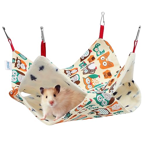 KOMBIUDA Chinchilla Hängematte Zum Aufhängen Für Haustiere Warmes Hängemattenbett Für Hamster Eichhörnchen Und Meerschweinchen Leicht Zu Reinigen Und Tragbar von KOMBIUDA