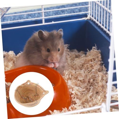 KOMBIUDA Warmhaltende Kleintier hängematte aus Stabilem Eisen und Sicherem Seil Kuscheliges Schlafbett für Meerschweinchen Chinchillas und Hamster Kreatives Design für Gemütlichen von KOMBIUDA
