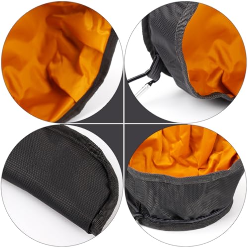 KOMBIUDA Wasserdichter Faltbarer Futternapf aus Lebensmittelechtem Nylon Rutschfester Stabiler Outdoor Napf für Hunde und Katzen Tragbar für Reisen Camping und Spaziergänge Zufällige Farbe von KOMBIUDA