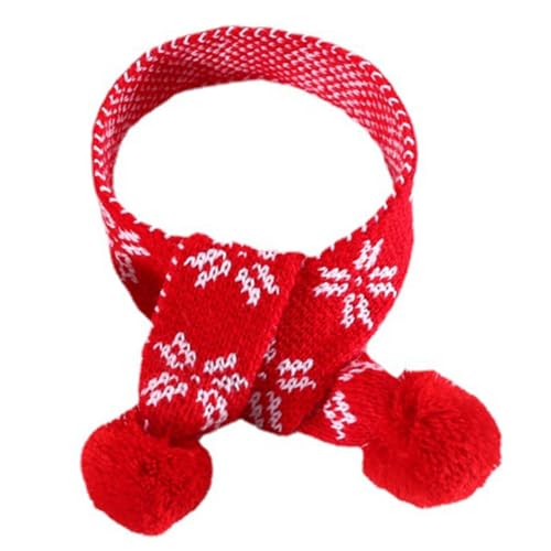 KOMBIUDA Weihnachtlicher Haustier Schal Strickschal mit Schneeflockenmuster für Katzen und Hunde Warmes Komfortables Accessoire als Dekoration und Sicheres Garn Langlebig und Hautfreundlich KOMBIUDA Weihnachtlicher Haustier Schal Strickschal mit Schneeflockenmuster für Katzen und Hunde Warmes Komfortables Accessoire als Dekoration und Sicheres Garn Langlebig und Hautfreundlich von KOMBIUDA