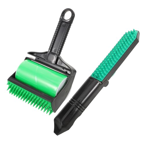 KOMBIUDA Wiederverwendbarer Waschbarer Fusselroller Tierhaarentferner mit Ergonomischem Griff Schwarz für Katzenhaare Sofa Kleidung Haustierhaare Nachhaltiger Lint Remover für Zuhause von KOMBIUDA