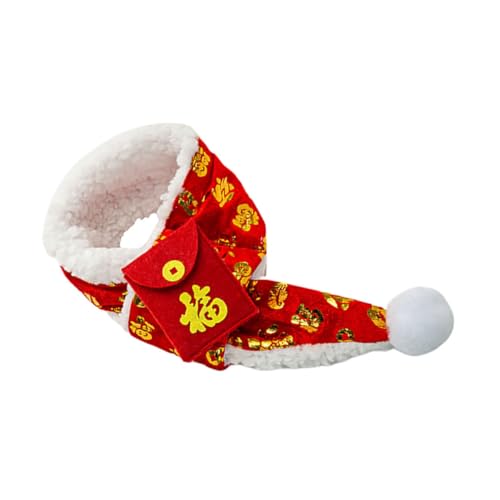 KOMBIUDA Year Pet Schal Warmes Hochwertiges Strickwoll Halstuch für Katzen und Hunde Festliches Accessoire zur Winterdekoration und Party Schmuck von KOMBIUDA