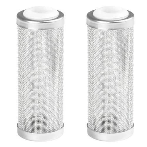 KOMUNJ 2 Stück Aquarium Mesh Net Filter, Aquarium Filter Fish Mesh Netz, Aquarium Filter Guard Schutz Aquarium Fisch Garnelen Filter für Schutz fliessen Fisch Garnele von KOMUNJ