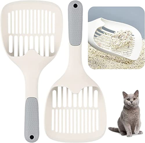KOMUNJ 2 Stück Katzenschaufel Haltbare Leicht zu Reinigen für die Reinigung von Katzenstreu Tierbedarf von KOMUNJ