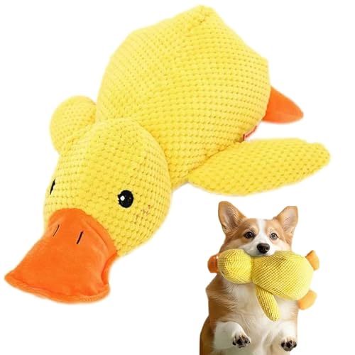 KOMUNJ Anti Stress Ente, Gelb Anti Stress Ente für Hunde, Hunde Enten Mit Quaken Geräusch, Fun Dogs Interaktives HundSpielzeug, Plüsch Sound HundSpielzeug, Plüsch Kauspielzeug, Für Hund ruhig KOMUNJ Anti Stress Ente, Gelb Anti Stress Ente für Hunde, Hunde Enten Mit Quaken Geräusch, Fun Dogs Interaktives HundSpielzeug, Plüsch Sound HundSpielzeug, Plüsch Kauspielzeug, Für Hund ruhig von KOMUNJ