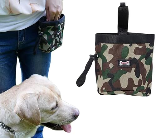 KOMUNJ Leckerlibeutel Fur Hunde, Futterbeutel Hunde Leckerlietasche Futterbeutel, Tasche Snack Beutel Training Tragbar Gürteltasche von KOMUNJ