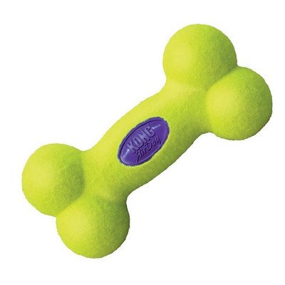 KONG Air Squeaker Hundespielzeug Knochen gelb [2er Set] Größe: L von KONG
