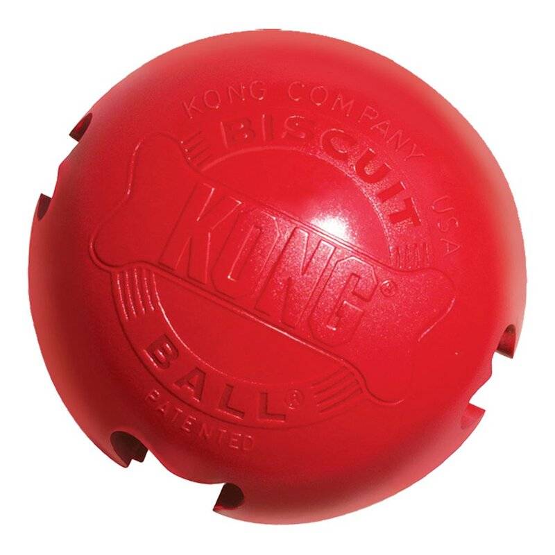 KONG Biscuit Ball Ø 7 cm, rot von KONG