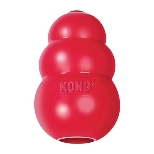 KONG – Classic Hundespielzeug, Robuster Naturkautschuk – Kauen, Jagen, Apportieren – Für Große Hunde von KONG