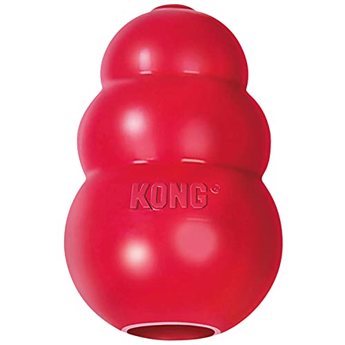 KONG – Classic Hundespielzeug, Robuster Naturkautschuk – Kauen, Jagen, Apportieren – Für Mittelgroße Hunde von KONG