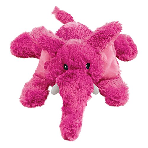 KONG – Cozie Elmer Elephant – Quietschendes Hundeplüschtier für Drinnen – Kleine Hunde von KONG
