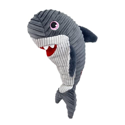 KONG Cuteseas Rufflez Hundespielzeug, weich, geriffelt, Plüsch, Hai KONG Cuteseas Rufflez Hundespielzeug, weich, geriffelt, Plüsch, Hai von KONG