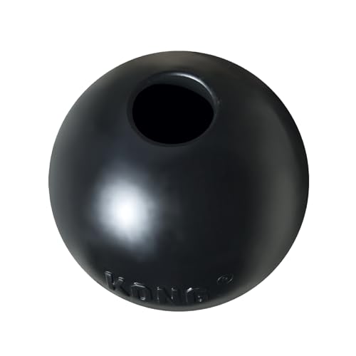 KONG Extreme Ball mit Loch - Langlebiges Hundespielzeug aus Naturkautschuk für Training und Spiel - Für Kleine Hunde - Schwarz KONG Extreme Ball mit Loch - Langlebiges Hundespielzeug aus Naturkautschuk für Training und Spiel - Für Kleine Hunde - Schwarz von KONG