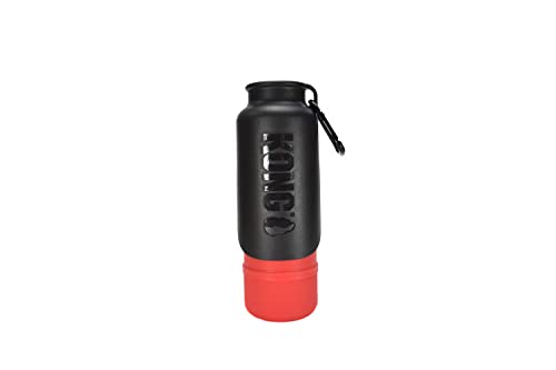 KONG H2O Isolierte Hunde-Wasserflasche und Reisenapf, 750 ml, Rot von KONG
