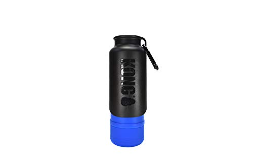 KONG H2O Isolierte Wasserflasche und Reisenapf, 750 ml, Blau von KONG