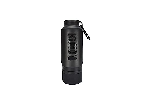 KONG H2O Isolierte Wasserflasche und Reisenapf, 750 ml, Schwarz KONG H2O Isolierte Wasserflasche und Reisenapf, 750 ml, Schwarz von KONG