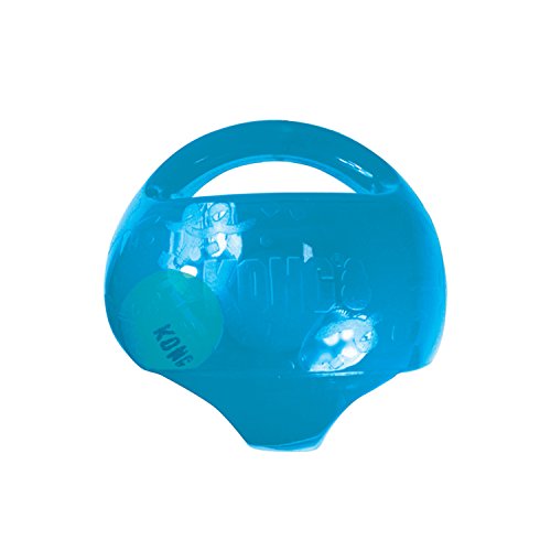 KONG – Jumbler Ball – Interaktives Apportierspielzeug mit Tennisball (Farbvar.) – Für Große/Sehr Große Hunde von KONG