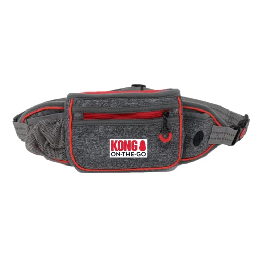 KONG Leckerlibeutel für Hunde in grau I Bauchtasche Hundetraining mit reflektierendem Gurt & Kotbeutelspender I wasserdichte & robuste Leckerlitasche für Hunde I bequemer Futterbeutel Hundetraining KONG Leckerlibeutel für Hunde in grau I Bauchtasche Hundetraining mit reflektierendem Gurt & Kotbeutelspender I wasserdichte & robuste Leckerlitasche für Hunde I bequemer Futterbeutel Hundetraining von KONG