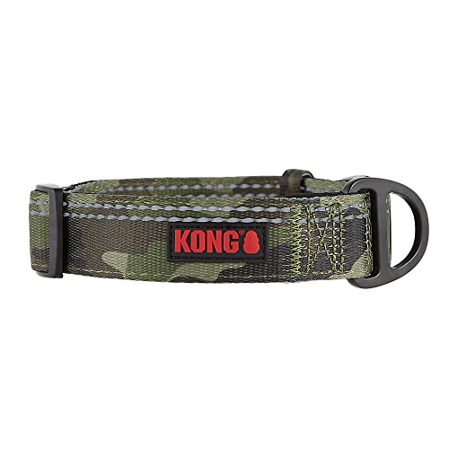 KONG Max HD Hundehalsband, ultra-strapazierfähig, Neopren, gepolstert, Größe M, Camouflage von KONG