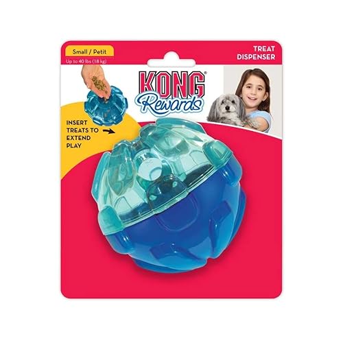 KONG – Rewards Ball – Hundespielzeug mit Leckerlifüllung – Kleine Hunde von KONG