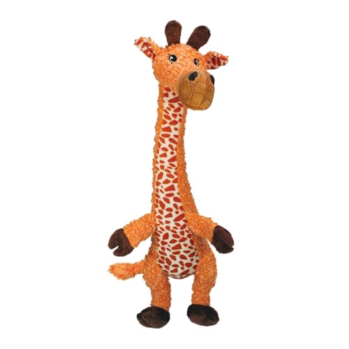 KONG – Shakers Luvs Giraffe – Interaktives Zerr– und Apportierspielzeug – Kleine Hunde von KONG
