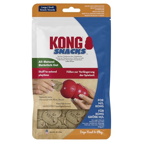KONG Snacks - Natürliche Hundekekse - Mit Speck & Käse Geschmack - Für Große KONG-Spielzeuge KONG Snacks - Natürliche Hundekekse - Mit Speck & Käse Geschmack - Für Große KONG-Spielzeuge von KONG