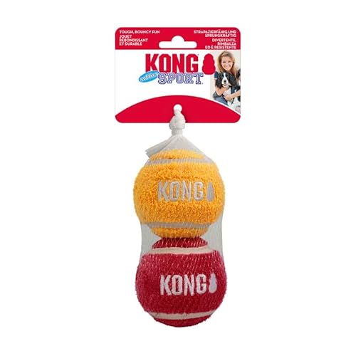 KONG Sport Softies Tennisbälle mit Sherpa-Fleece-Überzug, kein Quietschen, leises Hundespielzeug, Größe L KONG Sport Softies Tennisbälle mit Sherpa-Fleece-Überzug, kein Quietschen, leises Hundespielzeug, Größe L von KONG