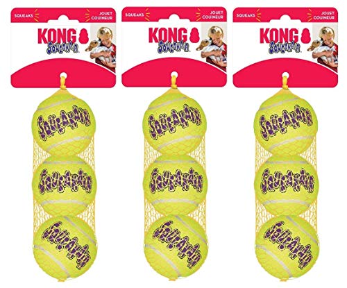 KONG Squeakair Hundespielzeug, Tennisball, Größe M, 9 Stück KONG Squeakair Hundespielzeug, Tennisball, Größe M, 9 Stück von KONG